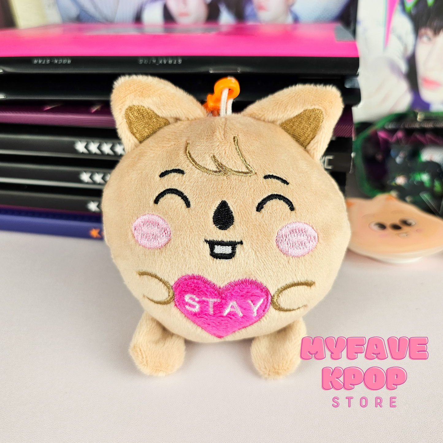 Skzoo-ball Love Stay Plushie Keychain Kpop Gift For Stray Kids Fans Toy Plush Keyring Bag Accessories Love Stay