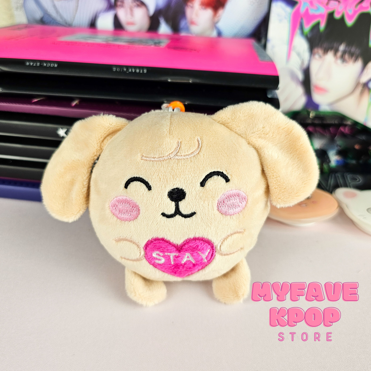 Skzoo-ball Love Stay Plushie Keychain Kpop Gift For Stray Kids Fans Toy Plush Keyring Bag Accessories Love Stay