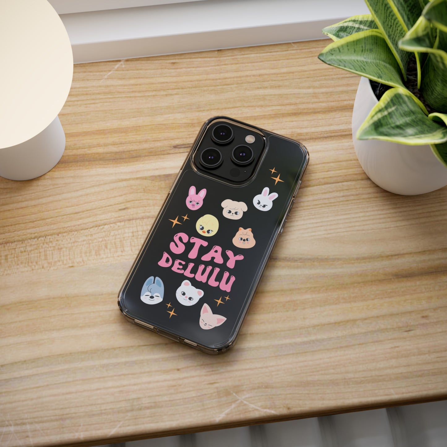 Stay Delulu Club Clear Phone Cases iphone 12 13 14 Samsung S21 22 Kpop Skzoo Stray Kids Gift for Fans