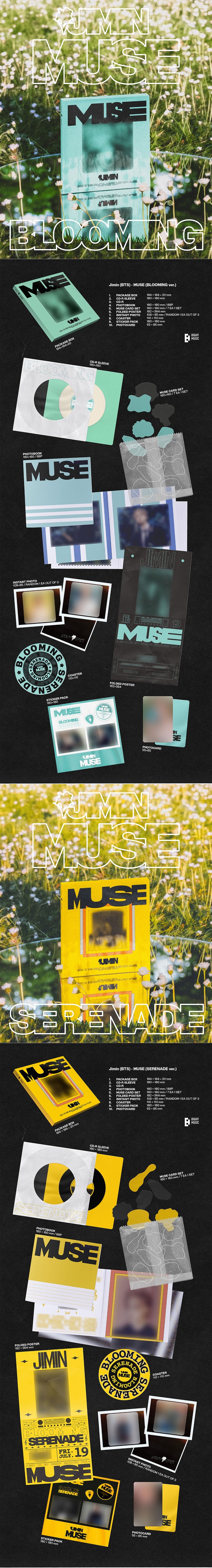 [WEVERSE POB] Jimin (BTS) – [MUSE] (Set) + [MUSE (Weverse Albums ver.)] SET