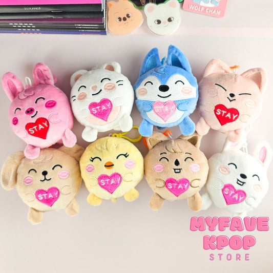 Skzoo-ball Love Stay Plushie Keychain Kpop Gift For Stray Kids Fans Toy Plush Keyring Bag Accessories Love Stay